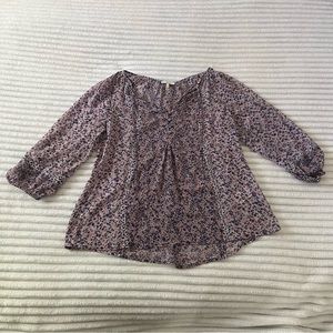 Joie Floral Silk Blouse